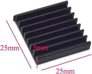 Heat sink 25*25*5MM (black) quality radiator