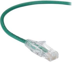 Black Box C6PC28-GN-20 SLIM-NET CAT6 250-MHZ 28-AWG ETHERNET PATCH CABLE - UNSHIELDED, PVC, SNAGLESS BO