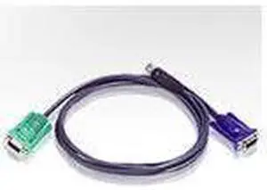 ATEN 2L5201U 4Feet USB KVM Cable SPHD15 to VGA and USB A Cable