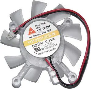 Blade fan,Y.S.TECH YD127015LS-N 12V 0.11A 2Wire Video Fan