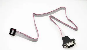 PartsCollection 20-Inch Motherboard Serial COM Port Header Panel Mount IDC Ribbon Cable (10-PIN Internal to 9-PIN External Connector) PartsCollection 20-Inch Motherboard Serial COM Port Header Panel Mount IDC Ribbon Cable (10-PIN Internal to 9-PIN External Connector)