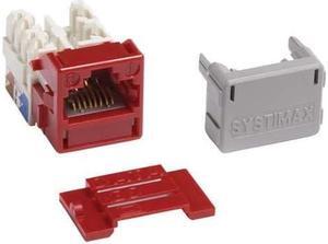 MGS400-317 - Systimax GigaSPEEDÂ® XL MGS400 Series Category 6 U/UTP Information Outlet, Red