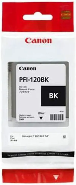 Canon PFI-120BK Pigment Black Ink Tank 130ml by CES Imaging