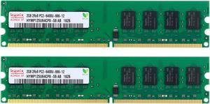 Hynix 4GB RAM 2pcs X 2GB PC2-6400U DDR2 800Mhz DIMM Memory Desktop 2Rx8 240Pin