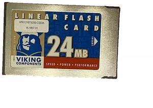 Viking 24MB PCMCIA Type 1 16-Bit Linear Flash Card VPK1216T5200-CS03A 16-1837-01