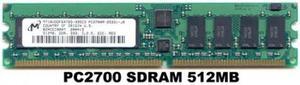 512MB PC2700 333Mhz DDR ECC RAM 184-PIN - Micron