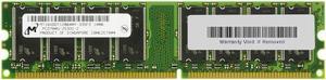 MT16VDDT12864AY-335F2 Micron 1GB PC2700 DDR-333MHz non-ECC Unbuffered CL2.5 184-Pin DIMM Dual Rank Memory Module