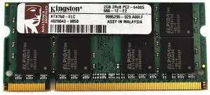 2GB Kingston KTX760-ELC DDR2 SODIMM 200PIN OEM 2GB Kingston KTX760-ELC DDR2 SODIMM 200PIN OEM