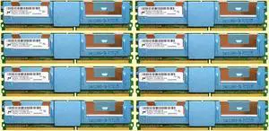 Dell 64GB Kit ( 8 x 8GB ) DDR2 5300F 677MHz Fully Buffered ECC Server Memory Ram for Dell Poweredge 1950 2950 6950 Precision 690 T7400 HP Compatible
