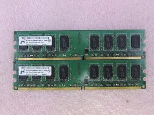 Micron MT16HTF25664AY-800J1 4GB 2 x 2G PC2-6400U DDR2 800 Non-ECC DT Memory Kit