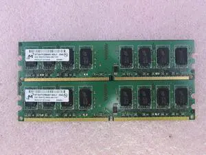 Micron MT16HTF25664AY-800J1 4GB 2 x 2G PC2-6400U DDR2 800 Non-ECC DT Memory Kit
