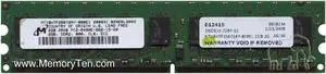 MICRON 2GB PC2-6400E DDR2 ECC MEMORY MODULE MT18HTF25672AY-800E1