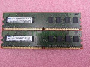 Samsung M378T2863EHS-CF7 2GB 2 x 1GB PC2-6400U DDR2 800 Desktop Memory Kit