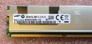 Samsung DDR3-1333 32GB/4Gx72 ECC/REG CL9 Server Memory (M393B4G70DM0-YH9 1.35V)