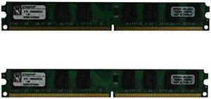 Kingston 4GB Kit (2x2GB) DDR2-667MHz KTD-DM8400B/2G PC2-5300 240 Pin 1.8V Low Profile Desktop RAM (Pack of 2)