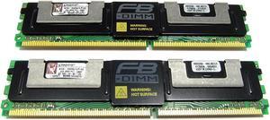 Kingston KTH-XW667LP/4G 4GB KIT (2X2GB) Memory Standard DDR2-667/PC2-5300 ECC Fully Buffered 667 MHz 240 Pin Server Memory