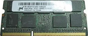 8GB 204p PC3-12800 CL11 18c 512x8 DDR3-1600 2Rx8 1.35V ECC SODIMM