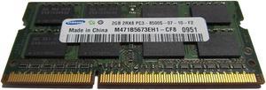 2GB PC3-8500 (1066Mhz) 204 pin DDR3 SODIMM Samsung M471B5673EH1-CF8 (CJT-S)-RAM