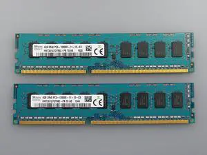 SK Hynix 8GB Kit (2 X 4GB) 2RX8 PC3-12800E 1600MHZ HMT351U7CFR8C-PB 00D4957 00D4955 47J0180 compatible with HP ProLiant ML310e Gen8 Server HP ProLiant ML350e Gen8 Server HP ProLiant