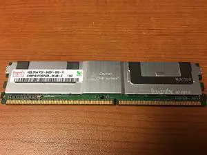 Hynix 4GB PC2-6400 DDR2-800MHz ECC Fully Buffered CL5 240-Pin DIMM Dual Rank Memory Module HYMP151F72CP4D3-S5-AC-C