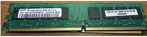 M378t6553bz0-Kccds Samsung 512Mb Ddr2 400Mhz Pc2-3200 240Pins Cl3 Non
