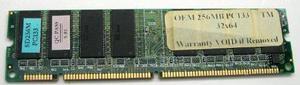 256MB SDRAM PC133 32x64 168pin Desktop Memory