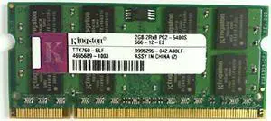 KINGSTON TTX760-ELF 2GB NOTEBOOK SODIMM DDR2 PC6400(800) UNBUF 1.8v 2RX8 200P 256MX64 128mX8 CL6 8k