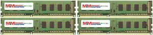 16GB (4x4GB) DDR3-1600MHz PC3-12800 NON-ECC UDIMM 2Rx8 Desktop Memory Module