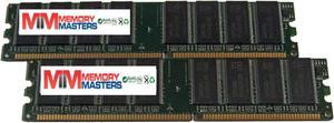 MemoryMasters 2GB Kit (2 X 1GB) DDR PC2700 Desktop Memory 333MHz Non-ECC 184 pin DIMM (MemoryMasters)