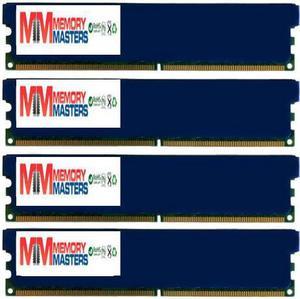 MemoryMasters 4GB ( 4 x 1GB ) DDR DIMM (184 pin) 400Mhz PC 3200 Low Density Heat Spreaders CL2.0 4 GB KIT