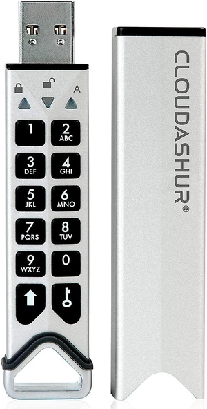 iStorage CloudAshur Hardware security module - Password protected, dust and water resistant, portable, military grade hardware encryption - 5 Factor authentication IS-EM-CA-256 iStorage CloudAshur Hardware security module - Password protected, dust and water resistant, portable, military grade hardware encryption - 5 Factor authentication IS-EM-CA-256