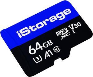 iStorage microSD Card 64GB. Encrypt data stored on iStorage microSD Cards using datAshur SD USB flash drive. Compatible with datAshur SD drives only (drives sold separately) - IS-MSD-1-64
