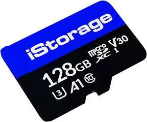iStorage microSD Card 128GB. Encrypt data stored on iStorage microSD Cards using datAshur SD USB flash drive. Compatible with datAshur SD drives only (drives sold separately) - IS-MSD-1-128