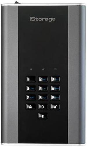 iStorage diskAshur DT2 20TB Secure encrypted desktop hard drive - FIPS Level 2 certified, Password protected, military grade hardware encryption IS-DT2-256-20000-C-G