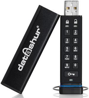 iStorage datAshur 8GB Secure flash drive - Password protected, dust and water resistant, portable, military grade hardware encryption. IS-FL-DA-256-8