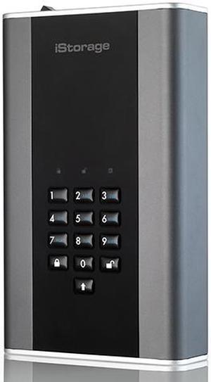 iStorage diskAshur DT2 16TB Secure encrypted desktop hard drive - FIPS Level 2 certified, Password protected, military grade hardware encryption IS-DT2-256-16000-C-G