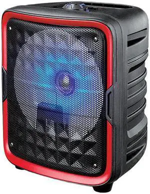 Supersonic 8” Bluetooth Speaker with True Wireless Technology IQ-6608DJBT Red