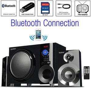 Boytone BT-215FD Powerful Wireless Bluetooth Home Speaker System  Bass System FM Radio, Remote Control, Aux-In