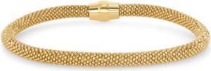 925 Sterling Silver 5 mm Round mesh bracelet Gold Plated magnet closure BRMESH025MM-G