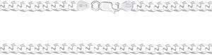 Solid 925 Sterling Silver Italian 5.2mm Flat 24 Curb Chain Necklace for Men Women CURB150-24