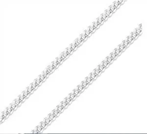 Solid 925 Sterling Silver Miami Cuban Link Chain Necklace 7mm, 22 in Made in Italy, Unisex, All Ages