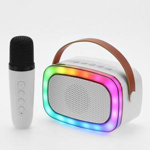 Supersonic Mini Karaoke Bluetooth Speaker with Wireless Microphone IQ-908K White