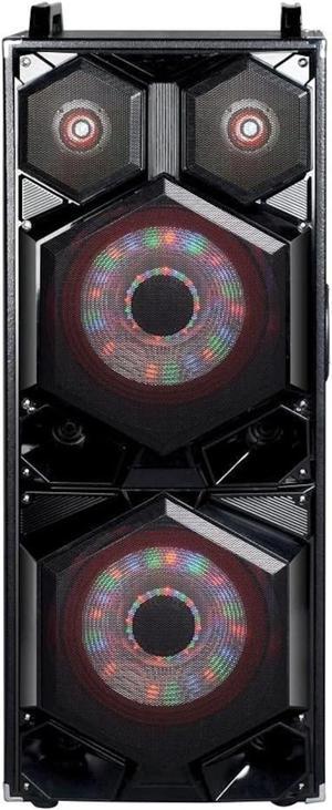 SuperSonic 2 X 12 Pro-DJ Speaker with Bluetooth, 12" Dj Speakers - Black IQ-6212DJBT