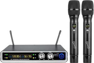 Supersonic SC920 UHF Dual Flixed Microphone System with Dual Transmitters