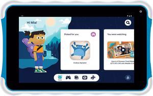 Supersonic 7-inch Tablet with Android 13, Kids Space, Bluetooth Front/Rear Cameras Blue SC-779KT