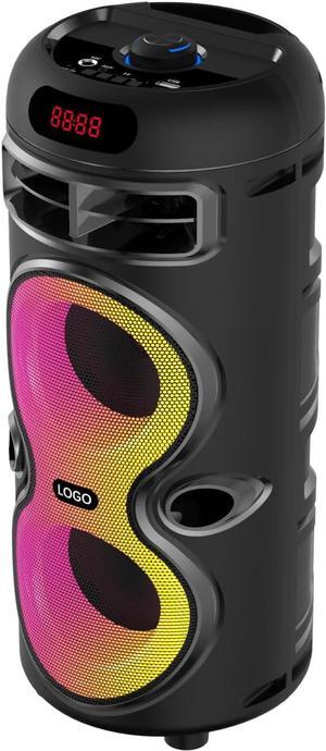 Boytone Portable Bluetooth Speaker System- Karaoke Machine with Subwoofer, RGB DJ Lights, Wireless Stereo, TWS Pairing B