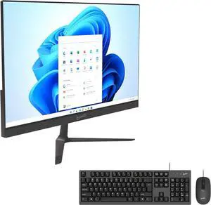 Supersonic SC-5524AIO 24" Windows All-in-1 Desktop Computer, Intel Quad-Core N100, 256GB SSD, 8GB RAM, UHD Graphics 600
