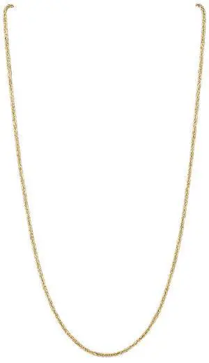 Solid 925 Sterling Silver 14K Gold Plated 18" 2.5MM Diamond Cut Rope Chain Necklace Italy for Men & Women stamped 0.925