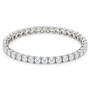 Solid 925 Sterling Silver 7 Tennis Bracelet 3mm Cubic Zirconia Rhodium Plated for Women Italy Solid 925 Sterling Silver 7 Tennis Bracelet 3mm Cubic Zirconia Rhodium Plated for Women Italy