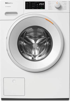 Miele WXD160WCS 24 Inch Compact Front Load Washer with 2.26 cu. ft. Capacity, 1600 RPM, CapDosing, WiFiConn@ct, Honeycomb Washer Drum, DirectSensor Controls, SoftSteam Option in White